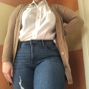 Michael Kors light brown cardigan